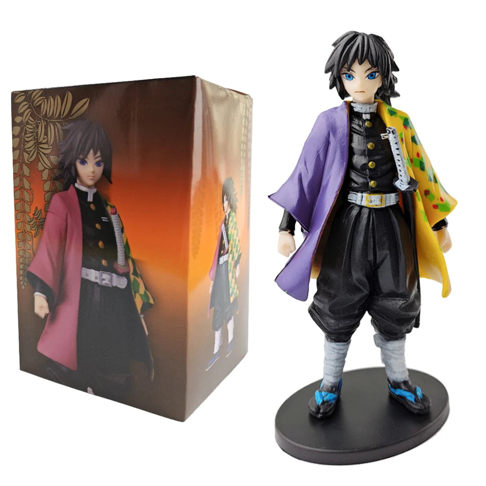 In Stock 16CM Anime Demon Slayer Kimetsu No Yaiba Figure Kamado Tanjirou Action Figure Agatsuma Zenitsu Nezuko PVC Model Toys