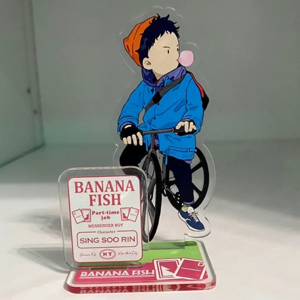 Cartoon Anime Banana Fish Ash Okumura Eiji Acrylic Stand Figure Display Ibe Shunichi Figure Model Plate Christmas Props Toy