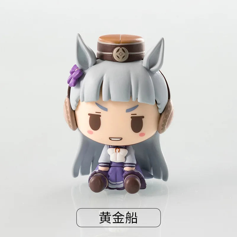 Original Q Version Uma Musume Pretty Derby Tokai Teio Golden Ship Teio Mejiro Mai Candy Toy2nd Wave Mini Figure Model Toys