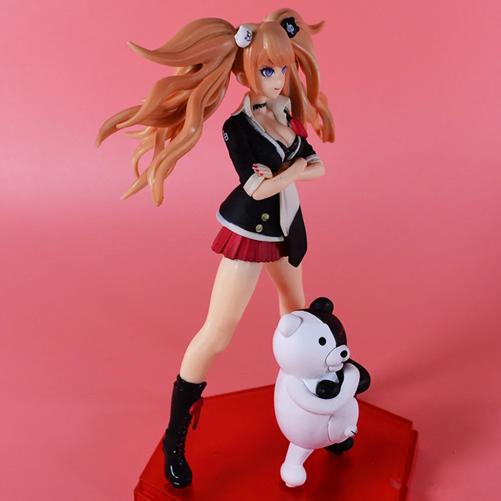 Anime Danganronpa: Trigger Hap Figure 18cm Enoshima Junko Model Doll Pvc Action Figurine Collectible Decor Children Toy Gifts