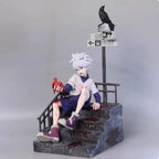 Hunter X Hunter Redstone Killua Zoldyck Anime Peripheral Anime Figure Desktop Ornament Statue Boy Collectibles Birthday Gift