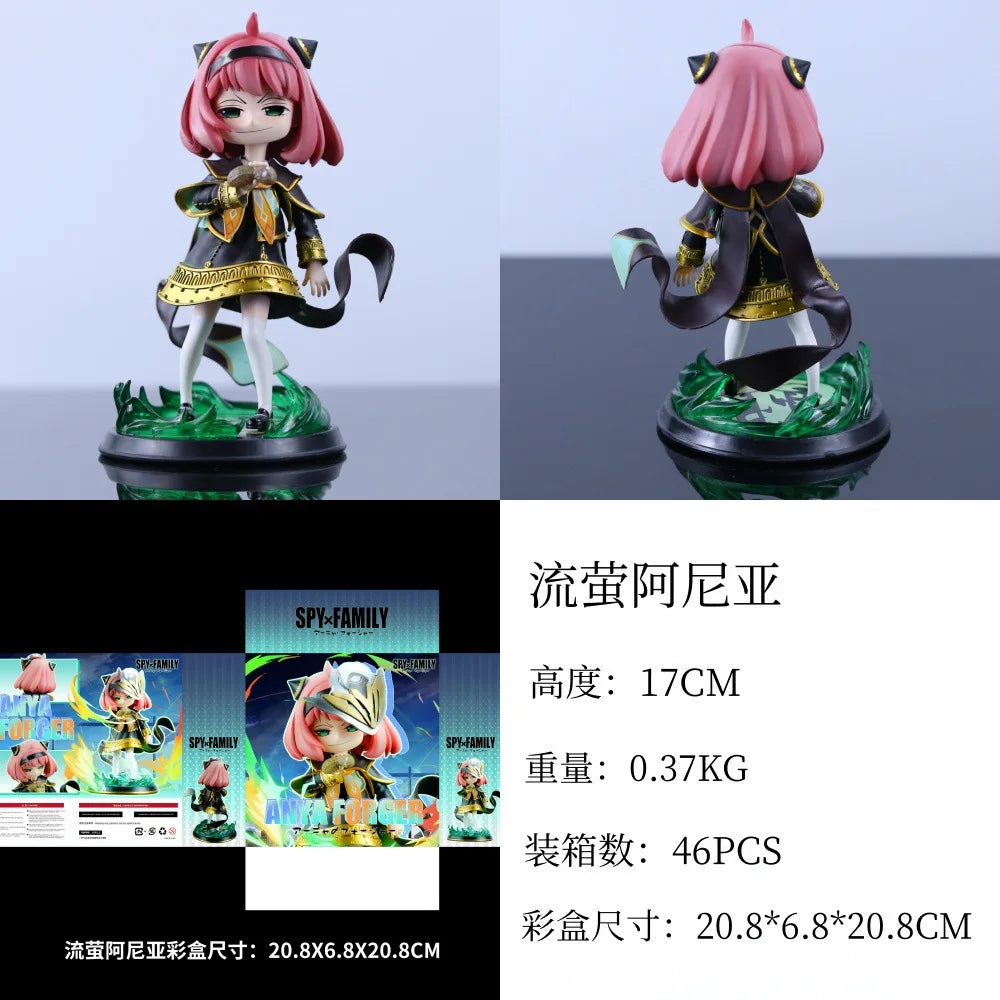In Stock Spy×Family Anya Forger Cos Pet Series Eevee Chainsaw Frieren Action Figures Anime Characters Toy Gift