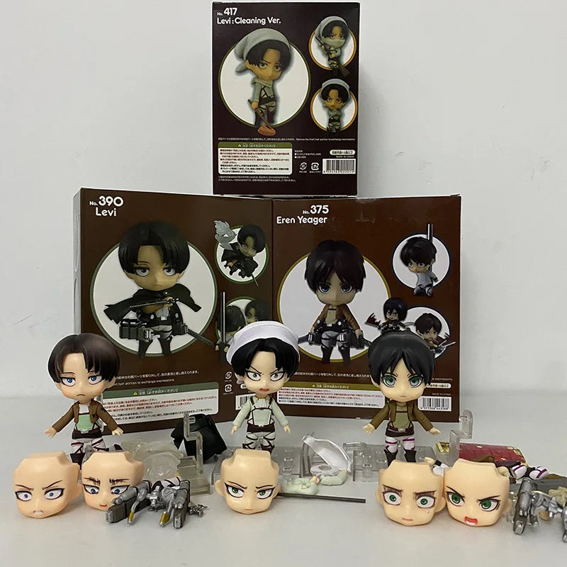 Anime Figures 775 Erwin Smith 390 417 Figures Levi Eren Jaeger 375 Levi Ackerman 365 2000 2001 Action Figure Toys Christmas Gift