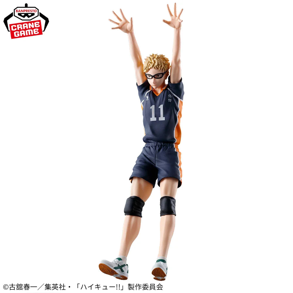 In Stock Original BANPRESTO Haikyuu!! Posing Figure Kei Tsukishima Yu Nishinoya Figure Anime Model Genuine Boxed Toy