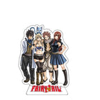 15cm FAIRY TAIL 100 YEARS QUEST Etherious Figure Acrylic Stand Lucy Heartfilia Statue Erza Scarlet Desk Ornament Toys Collection