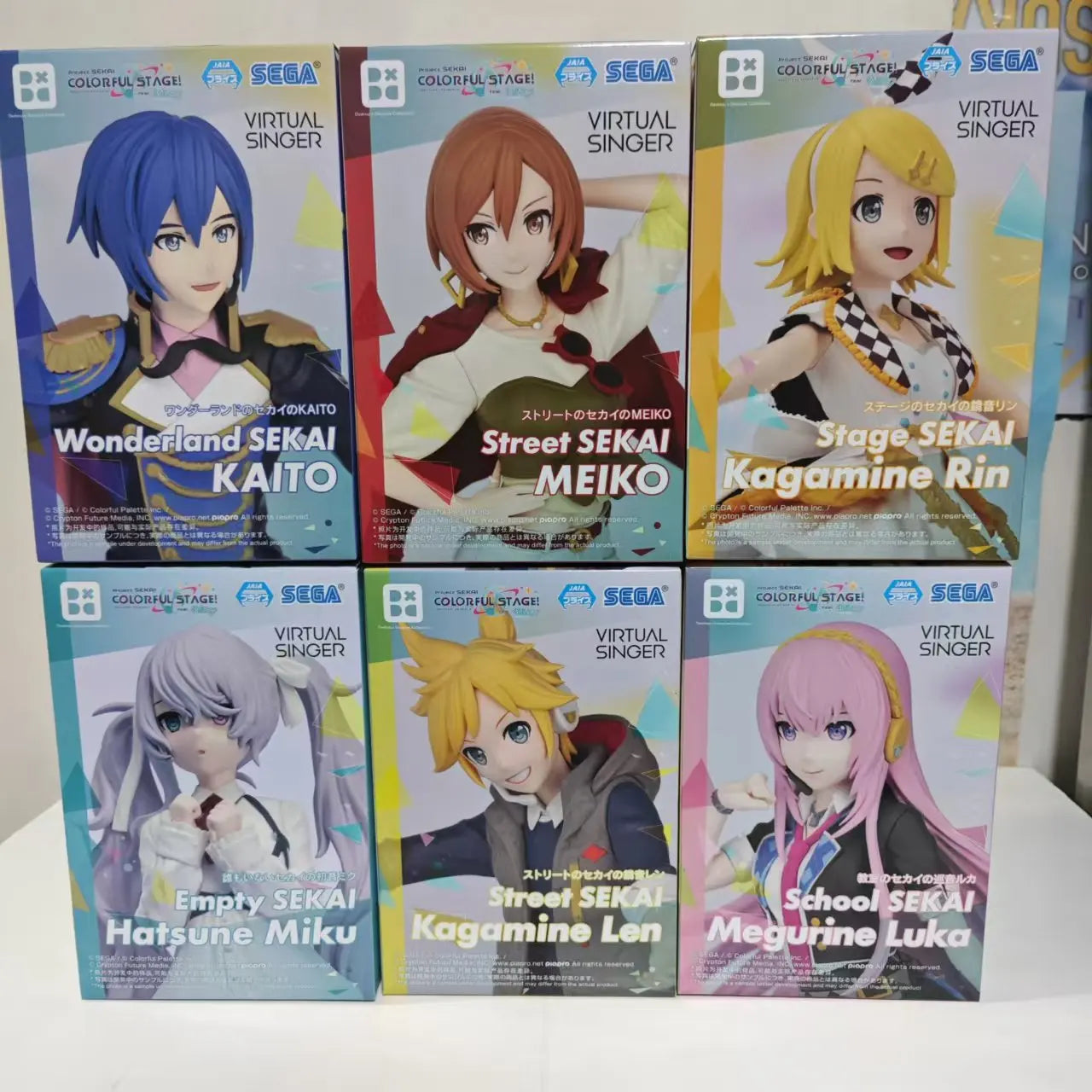 Original SEGA HATSUNE MIKU COLORFUL STAGE Tenma Saki Hoshino Ichika Hinomori Shiho Anime Figure Desktop x Decorate Collections