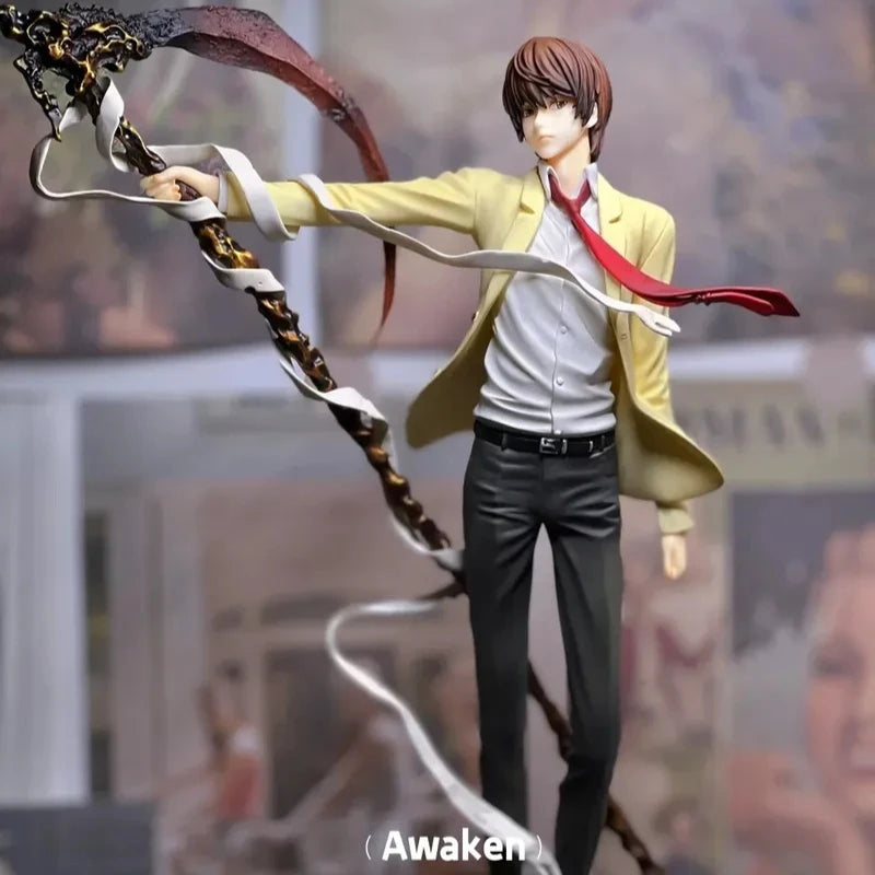 26cm Death Note Anime Yagami Light Action Figure Statue Figurines Desktop Ornament Decoration Pvc Collection Model Toy Boy Gifts