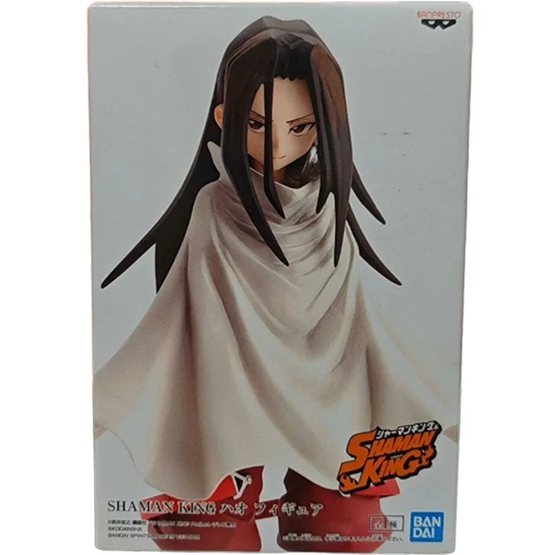 in stock Original Genuine BANDAI NAMCO BANPRESTO SHAMAN KING Asakura Hao Figure model Collector Figurine Toys Desktop ornament