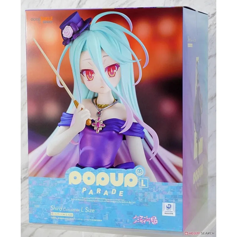 Good Smile Genuine POP UP PARADE NO GAME NO LIFE Anime Figure Shiro Schwi Dola Action Toys for Boys Girls Gift Collectible Model
