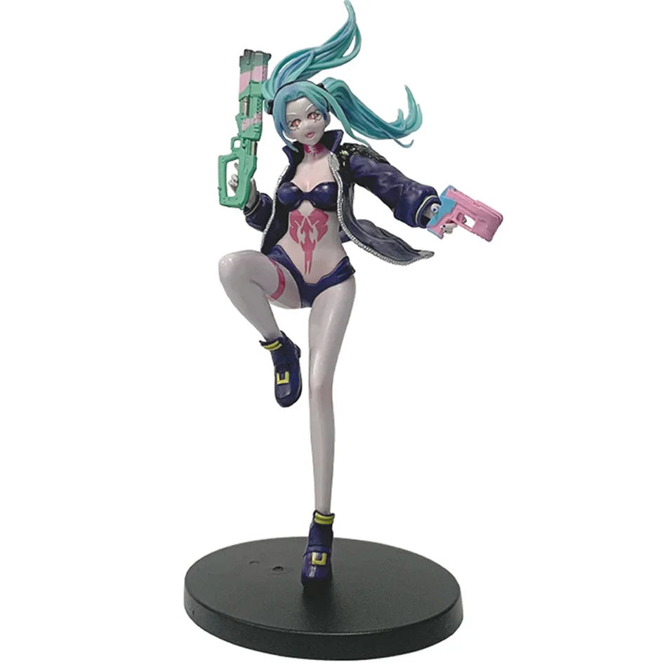 Four Anime Figure Cyberpunk Lucy Rebecca David Martinez Johnny Silverhand Action Figure Toys