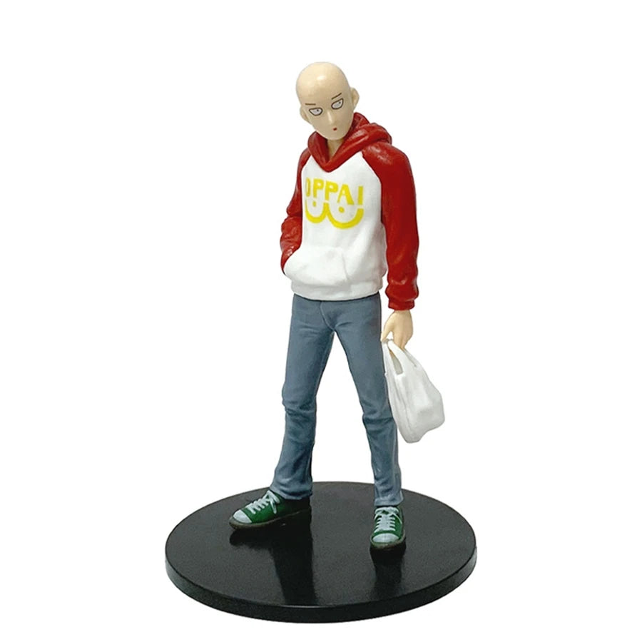 17cm One Punch Man Anime Figure Cloak Saitama Action Figure Villain Garou Figurine Room Decorations PVC Collection Model Toys