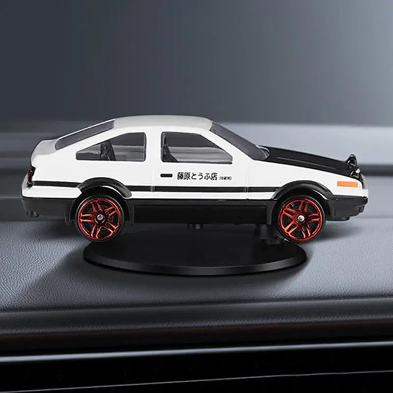 Initial D AE86 Alloy Car Interior Models Toys Automatically Drift Rotating Auto Dashboard Metal Ornaments Fujiwara Car