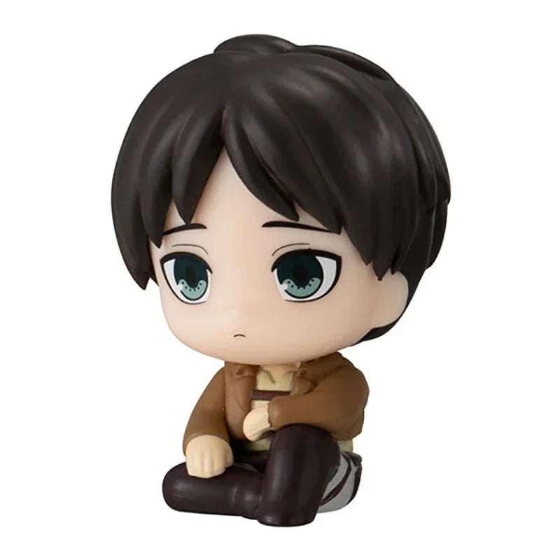 BANDAI Attack on Titan figure Waiting series 2 capsule toys Levi Eren Mikasa Armin figure anime Brand new genuine hot anime