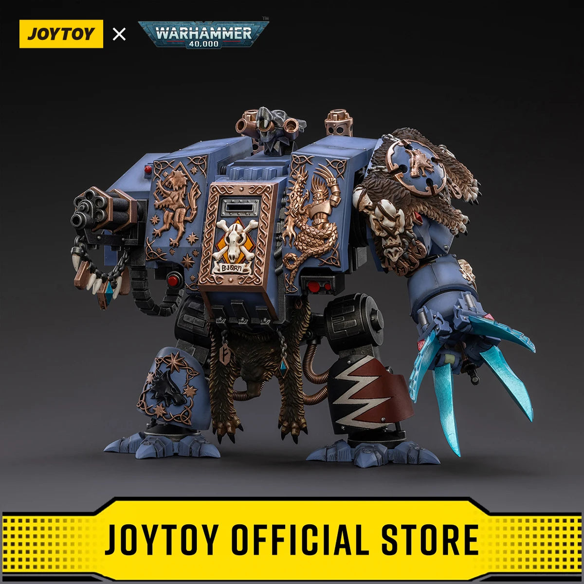 JOYTOY Warhammer 40k 1/18 Action Figures Space Wolves Bjorn the Fell-Handed