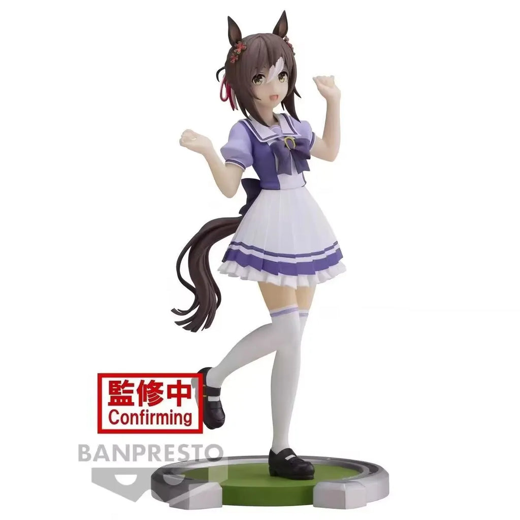 Original Bandai Uma Musume: Pretty Derby Meisho Doto Admire Vega Anime Action Collectible Ornament Model Toys Holiday Gifts 17cm