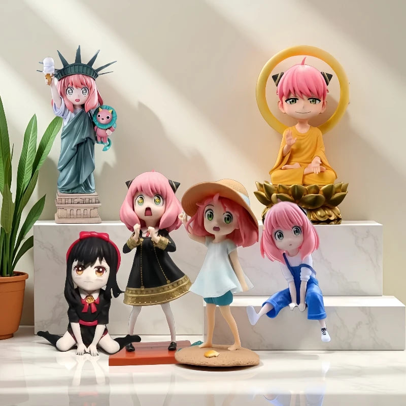 Anime Spy×family Figure Dolls Yor Forger Figurine Cute Anya Forger Figures Model PVC Collection Desktop Perimeter Toys Gifts