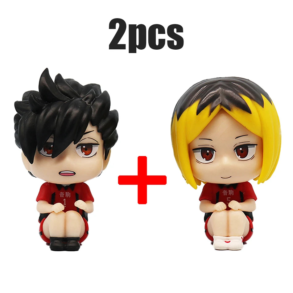 4 Style Anime Figures Haikyuu!! Shoyo Hinata Action Figures PVC Tobio Kageyama Toys for Children Collector Haikyu Model Gifts