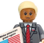 US President USA Figure Blocks