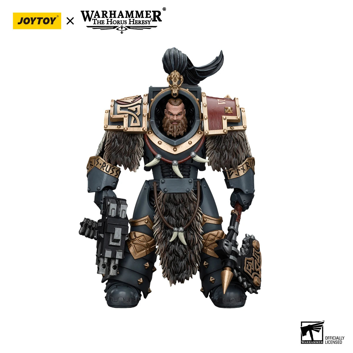 JOYTOY Warhammer 40k 1/18 Action Figures Anime 13.6cm Space Wolves Varagyr Wolf Guard Squad