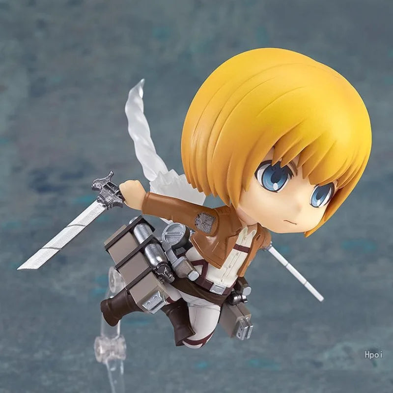 In Stock  Armin Arlert Anime Girl Figure Levi Ackerman Action Figure Shingeki No Kyojin Figurine Model Doll Toys Gift
