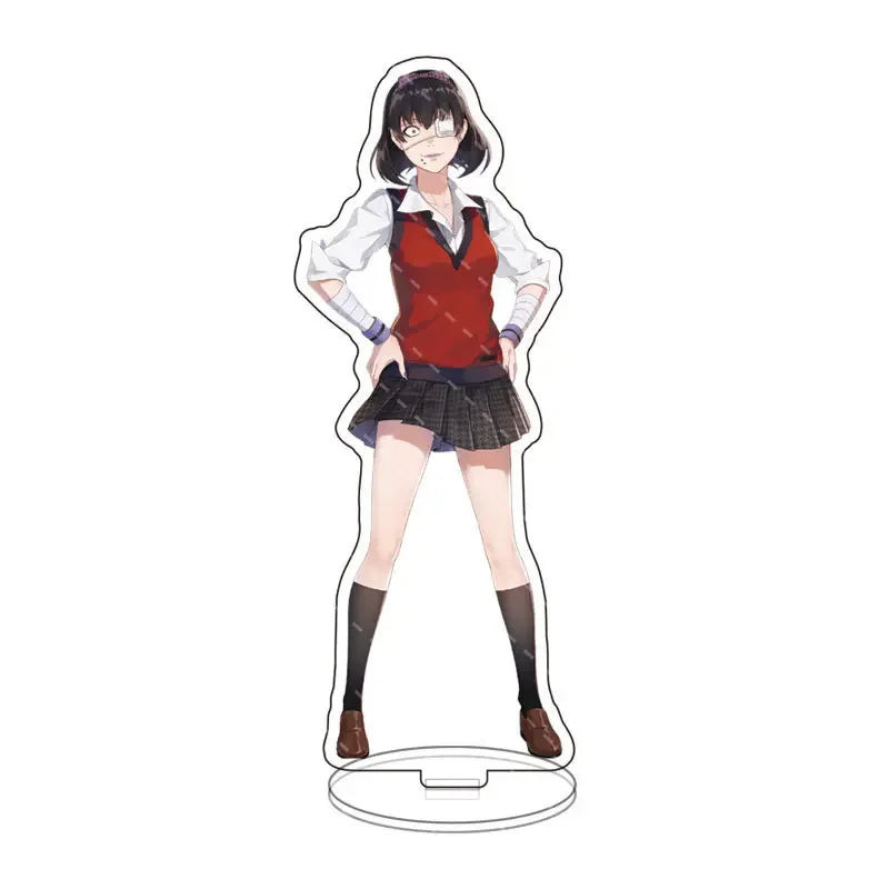 Anime Peripheral Cute Cartoon Stand Jabami Yumeko Figure Standing Home Decoration Home Living Room Show Model Display Prop