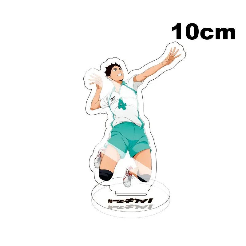 Haikyuu Volleyball Boys Figures Acrylic Stand, Hinata Shoyo, Kageyama, Tobio Desk Plate, Model Action Decor, Ornam, 10cm