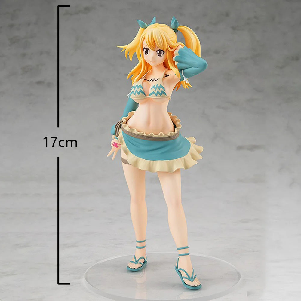 Anime Lucy Heartfilia Figure Aquarius Form Action Figure PVC model desktop ornaments Lucy Heartfilia Figurine toys Gifts 17cm