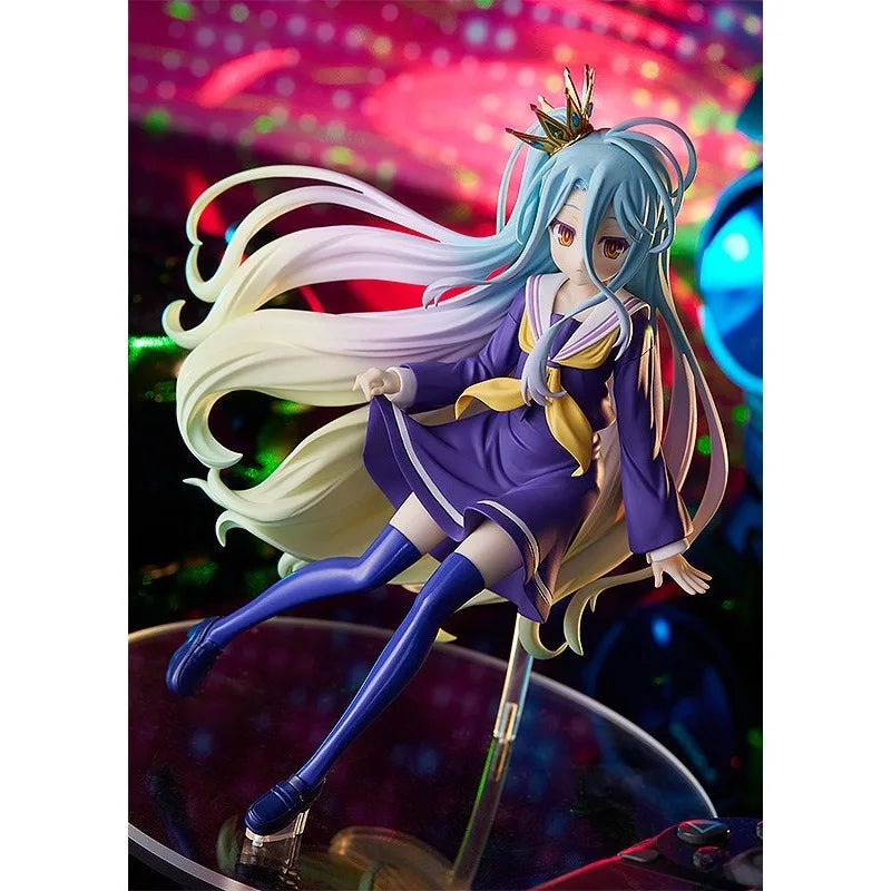 Good Smile Genuine POP UP PARADE NO GAME NO LIFE Anime Figure Shiro Schwi Dola Action Toys for Boys Girls Gift Collectible Model