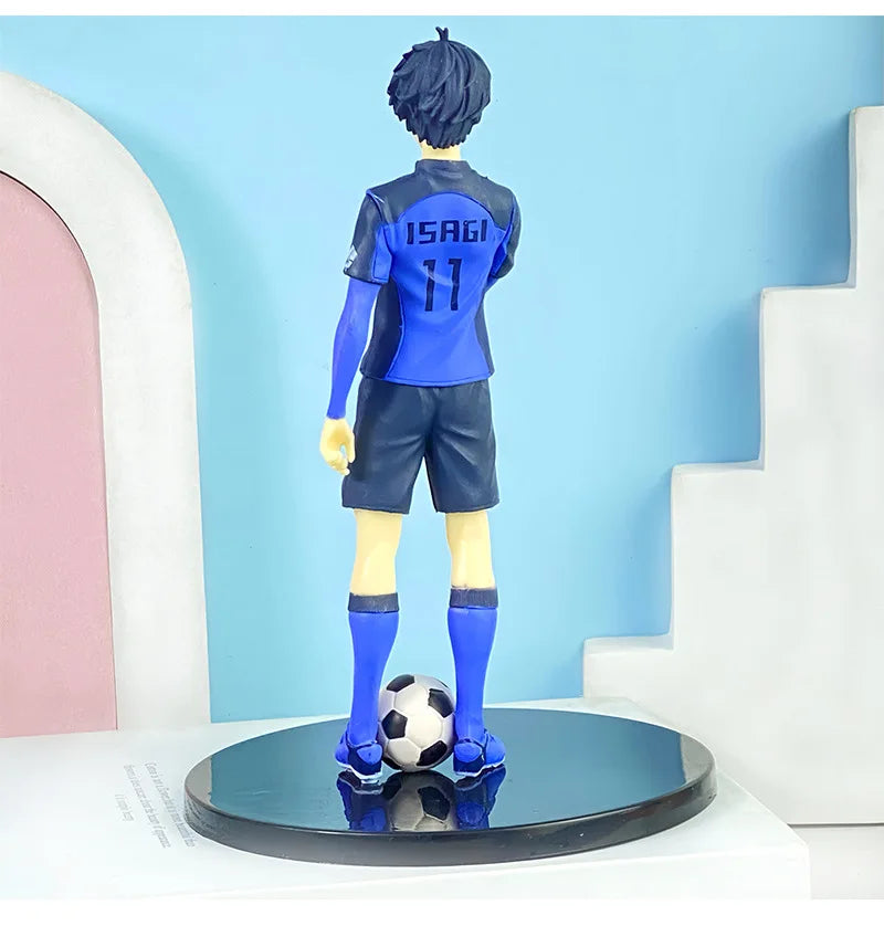 Anime 18CM BLUE LOCK Isagi Yoichi Figure Model Toy Gift Collection Action Figure Chigiri Hyoma PVC Standing Football