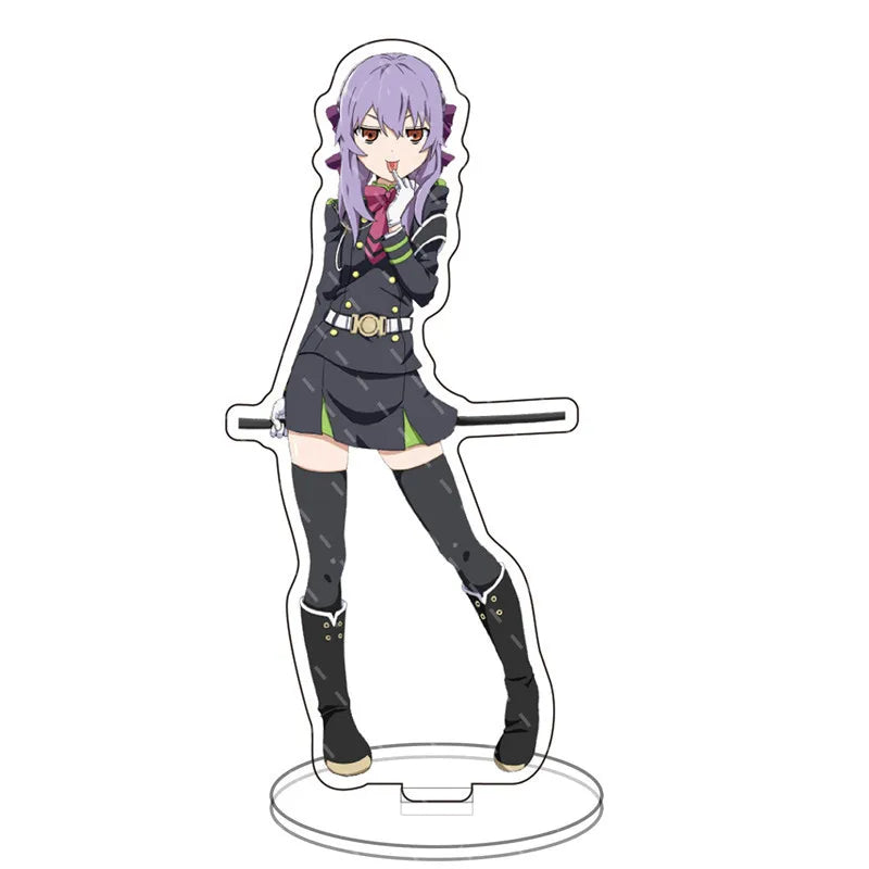 Japan Anime Seraph Of The End Acrylic Stands Model Figure Mikaela Hyakuya Cosplay Plate Holder Topper Birthday Fans Christmas