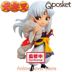 In Stock Original Bandai Banpresto Q Posket Inuyasha Sesshoumaru Higurashi Kagome Miroku shippou Anime Figure Toys gift