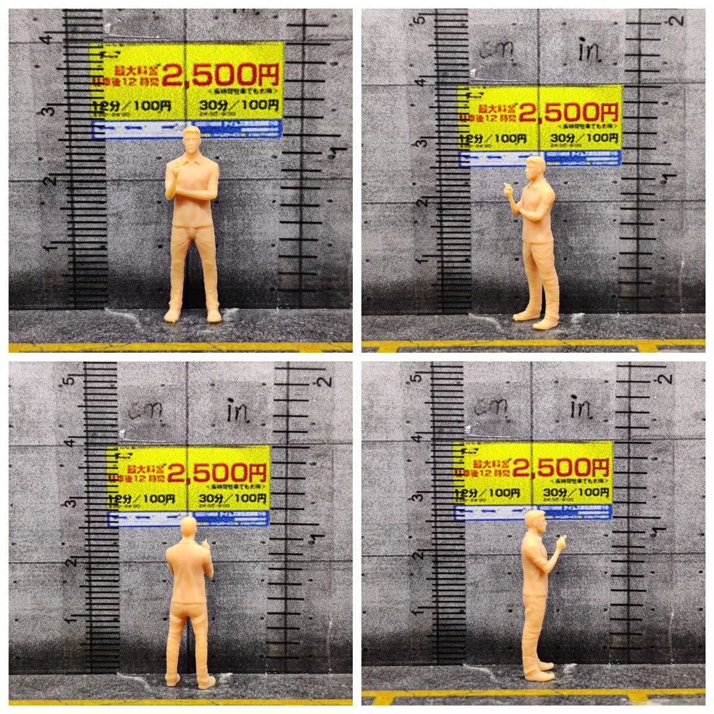 1/64 1/43 Scale Model Resin Initial D Fujiwara Takumi Uncolored Miniature Diorama Hand-painted S90789