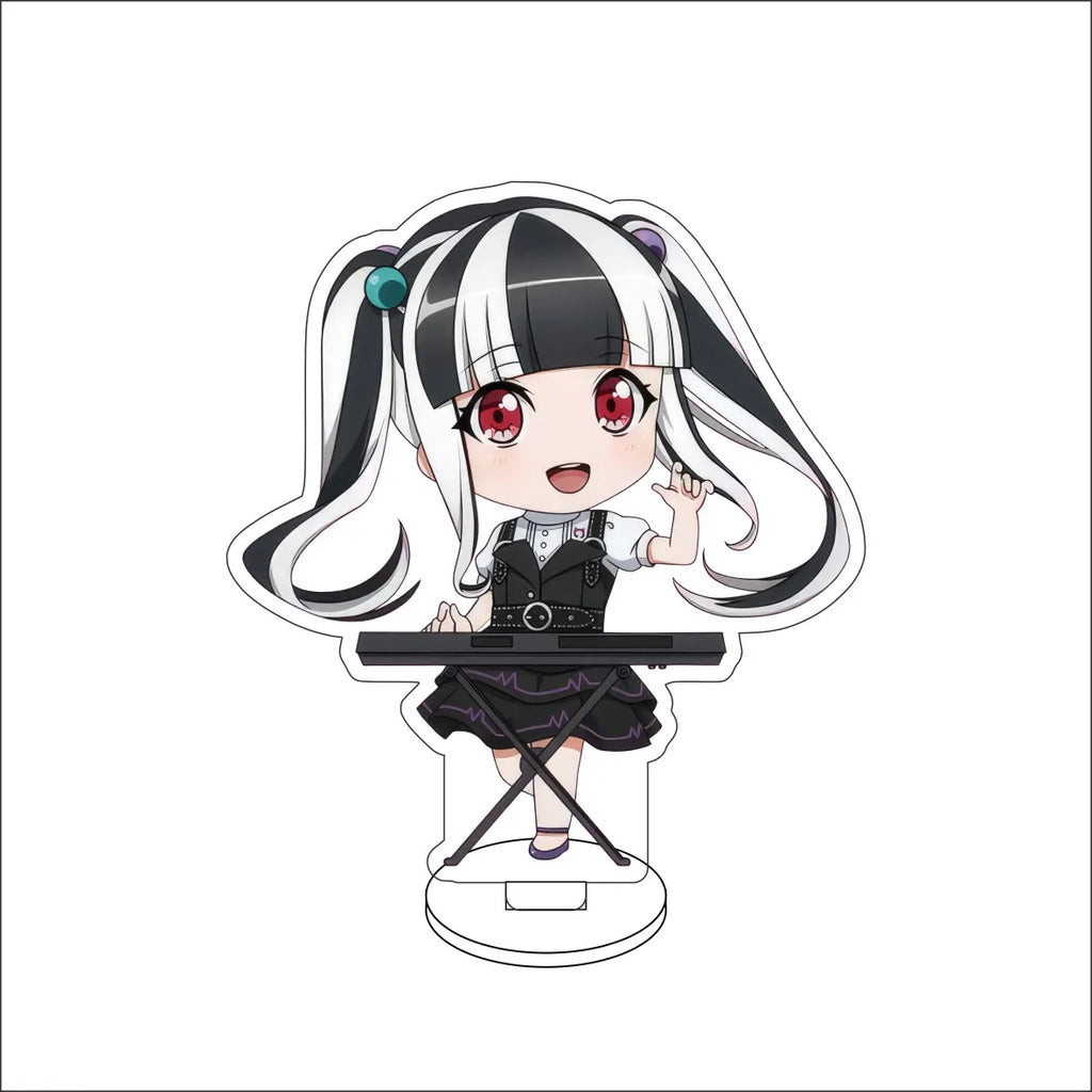 10CM Anime BanG Dream! Nendoroid Figure Stand Model Tsukushi Futaba/Nanami Hiromachi/Mashiro Kurata Cute Desk Decor Standing Sign Gifts