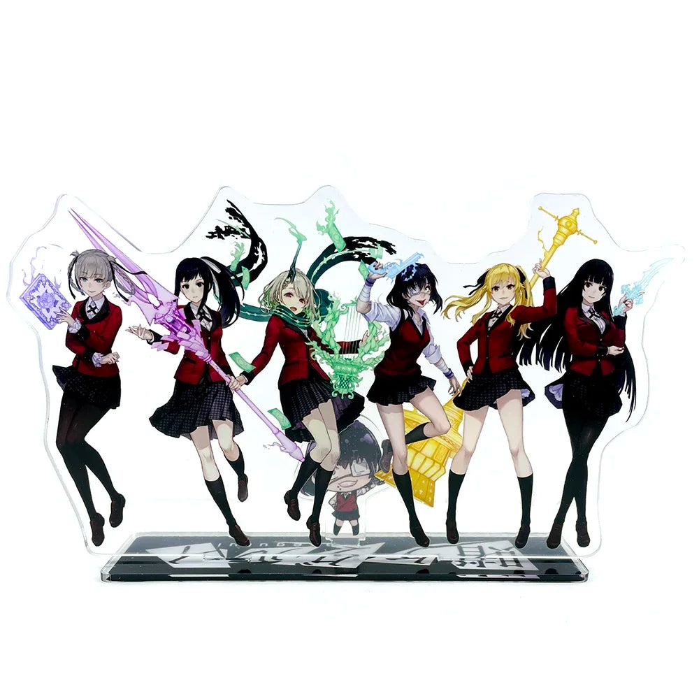 BIG SIZE Kakegurui group Yumeko Mary Midari Kirari Itsuki acrylic stand figure model  holder cake topper anime