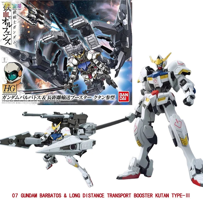 Bandai Genuine HG IBO 1/144 GUNDAM Barbatos Gusion Hajiroboshi Astaroth Anime Action Figure Collectible Assembly Model Toys Gift