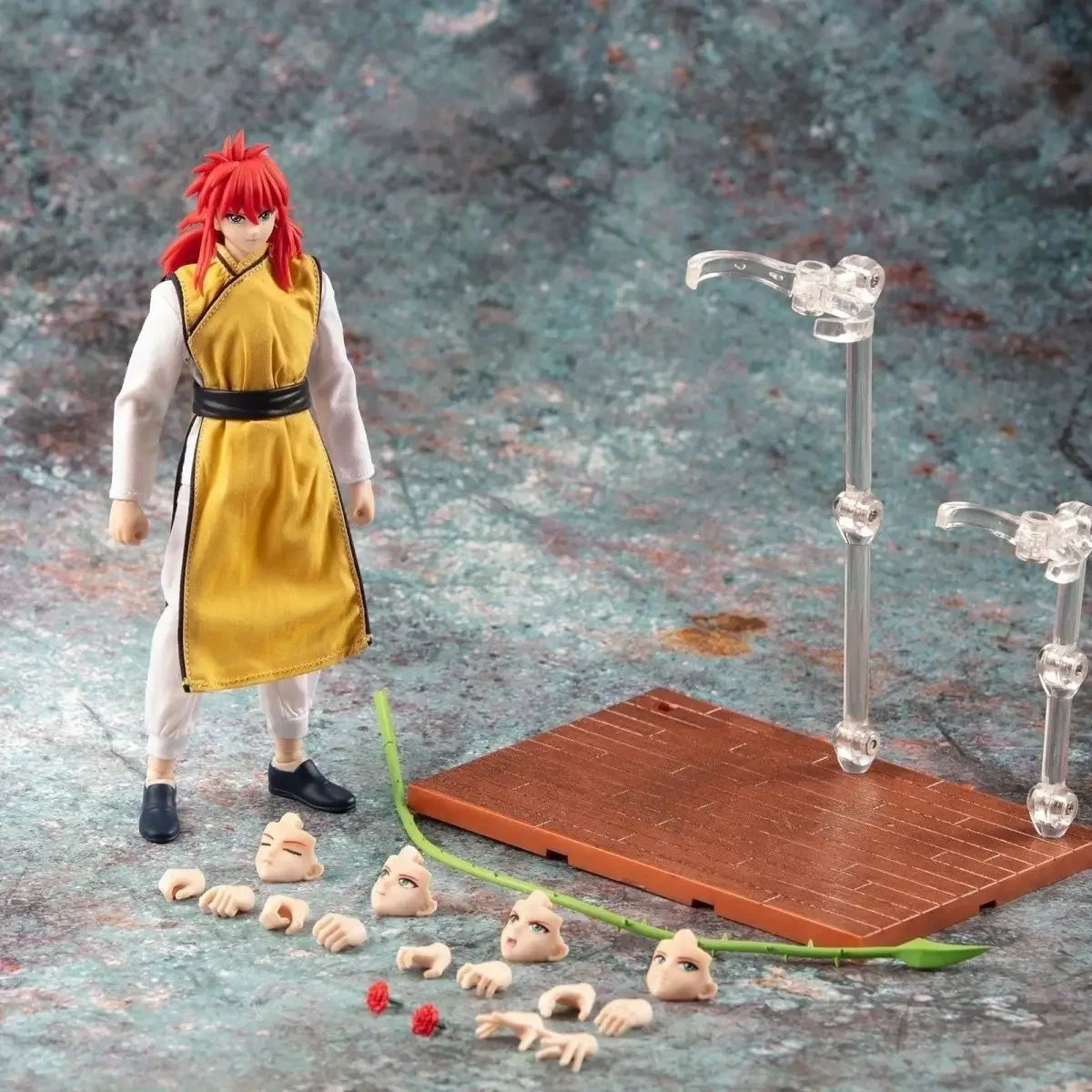 GT Action Figures Great Sage Model 942TOYS 1/12 YuYu Hakusho Kitsune Kurama and Urameshi Yusuke's Battle Suits Gift Toy