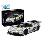 Cada 1:8 MOC 4346PCS Supercar City Racing Car Hypercar Building Blocks Sportscar Racing Vehicle Bricks Toys Children Kids Gifts