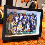 New Anime Prince of Tennis 3D Handmade Art Painting Ryoma Echizen Cartoon Figure Collect Picture Ornaments Decoration Fans Gifts