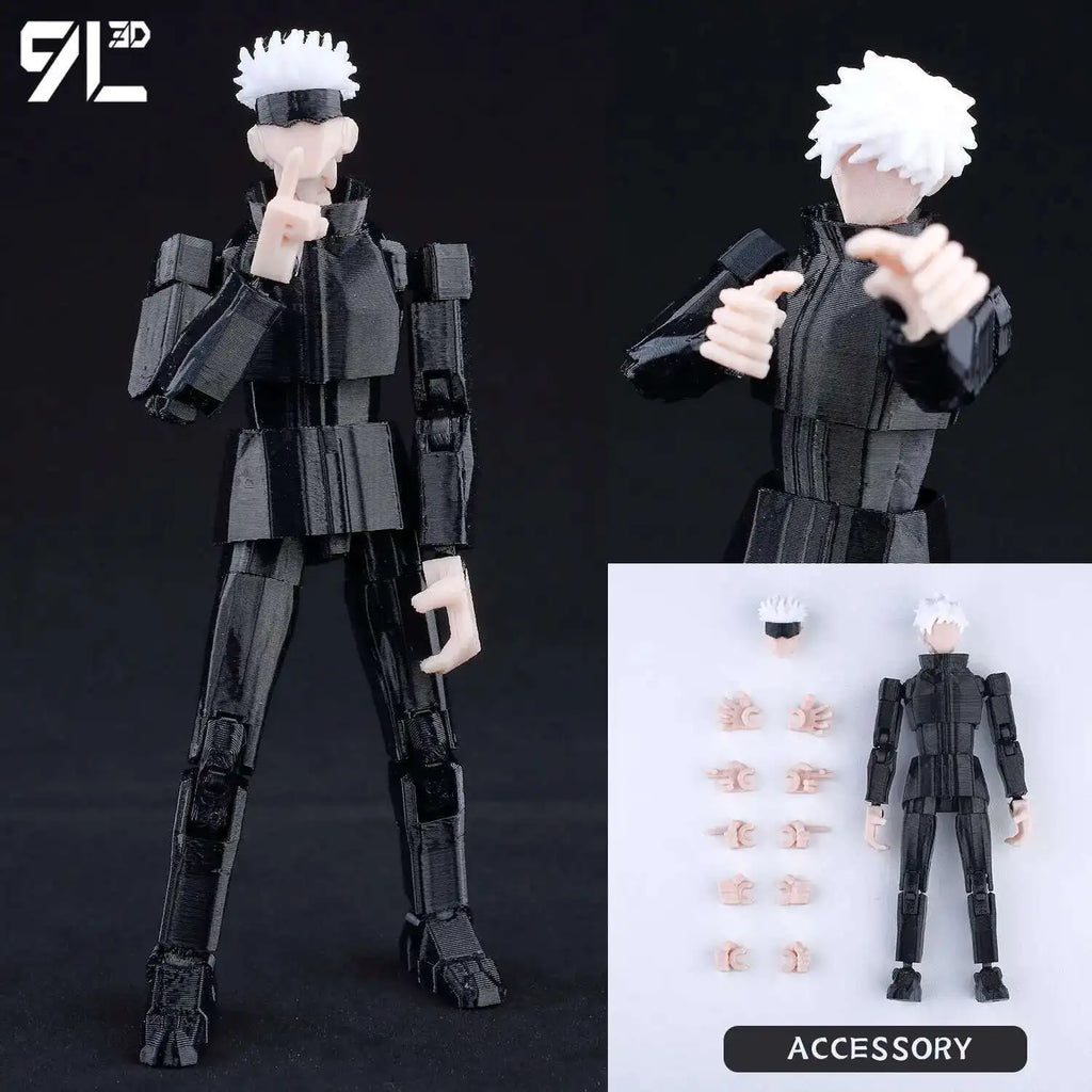 9L 3D Articulated Action Figure - Kaneki Ken From Tokyo Ghoul Lucky Dummy 13 Collectible One-Eyed Ghoul Ver Desktop Display Toys