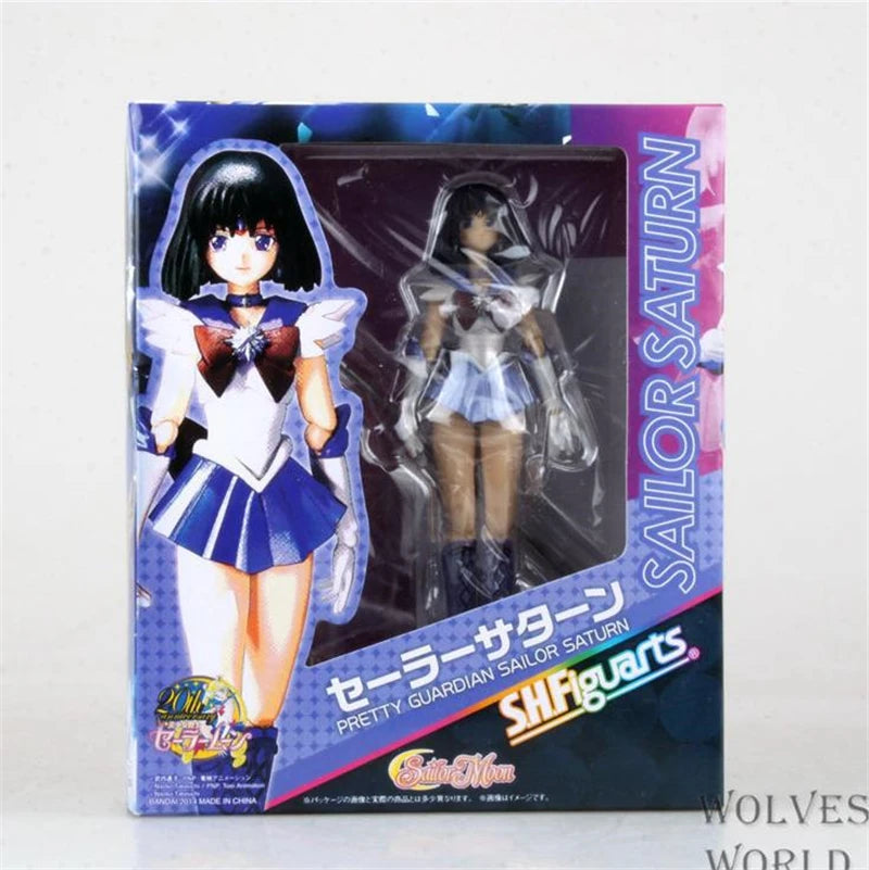 Anime Pretty Guardian Sailor Moon Tsukino Usagi Sailor Mercury Venus Jupiter Saturn PVC Action Figure Collectible Model Toy Doll