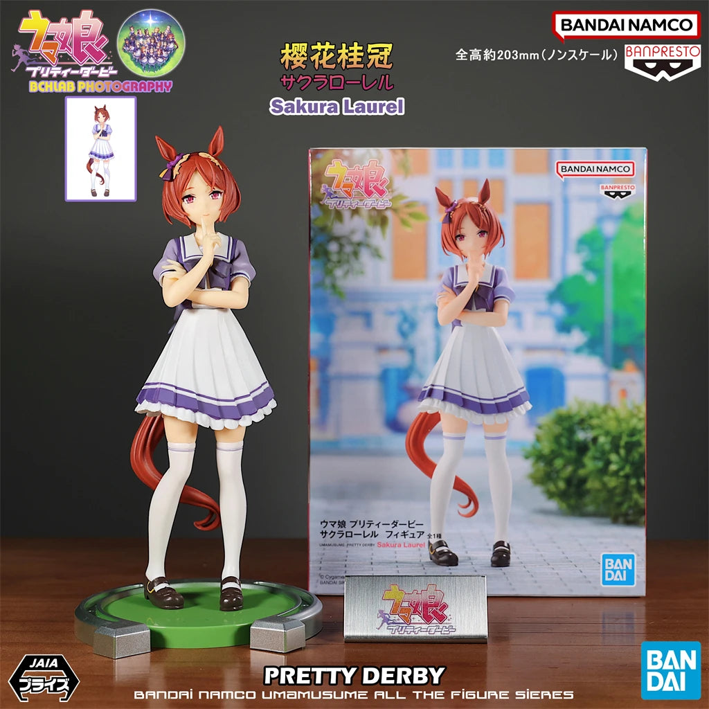 New in Stock Bandai Pretty Derby Special Week Daitaku Helios Silence Suzuka Oguri Cap Figurines Ornaments Anime Models Gifts