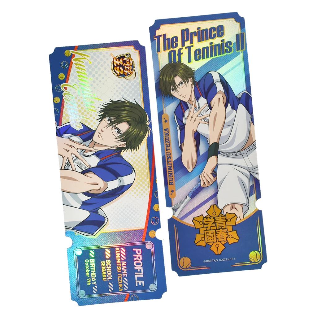 New Prince of Tennis Genuine Laser Ticket/Bookmark Collection Hobby Toys Echizen Ryoma Syusuke Fuji Atobe Keigo Kunimitsu Tezuka