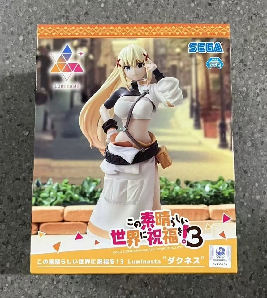 Genuine Sega Konosuba An Explosion On This Wonderful World!3 Luminasta Megumin Alice Aqua Darkness Original Anime Figure Model