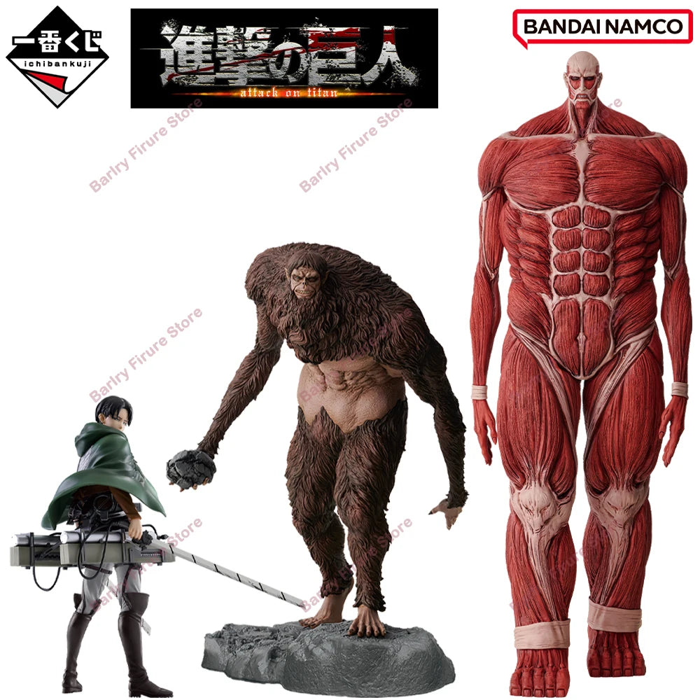 BANDAI Ichiban Kuji Attack on Titan I Will Finish the Beast Titan Levi Anime Figure In Stock Boxed Model Toys Holiday Gifts