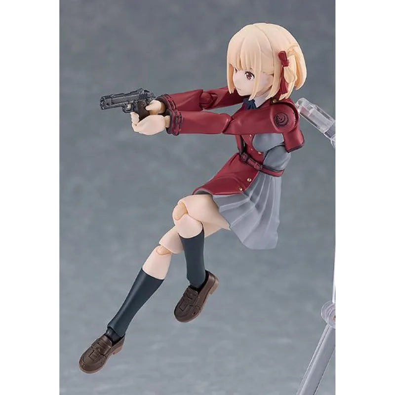 GSC Original Figma Lycoris Recoil Chisato Nishikigi Anime Action Figures Toys for Boy Christmas Gift Collectible Model Ornaments