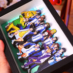 New Anime Prince of Tennis 3D Handmade Art Painting Ryoma Echizen Cartoon Figure Collect Picture Ornaments Decoration Fans Gifts