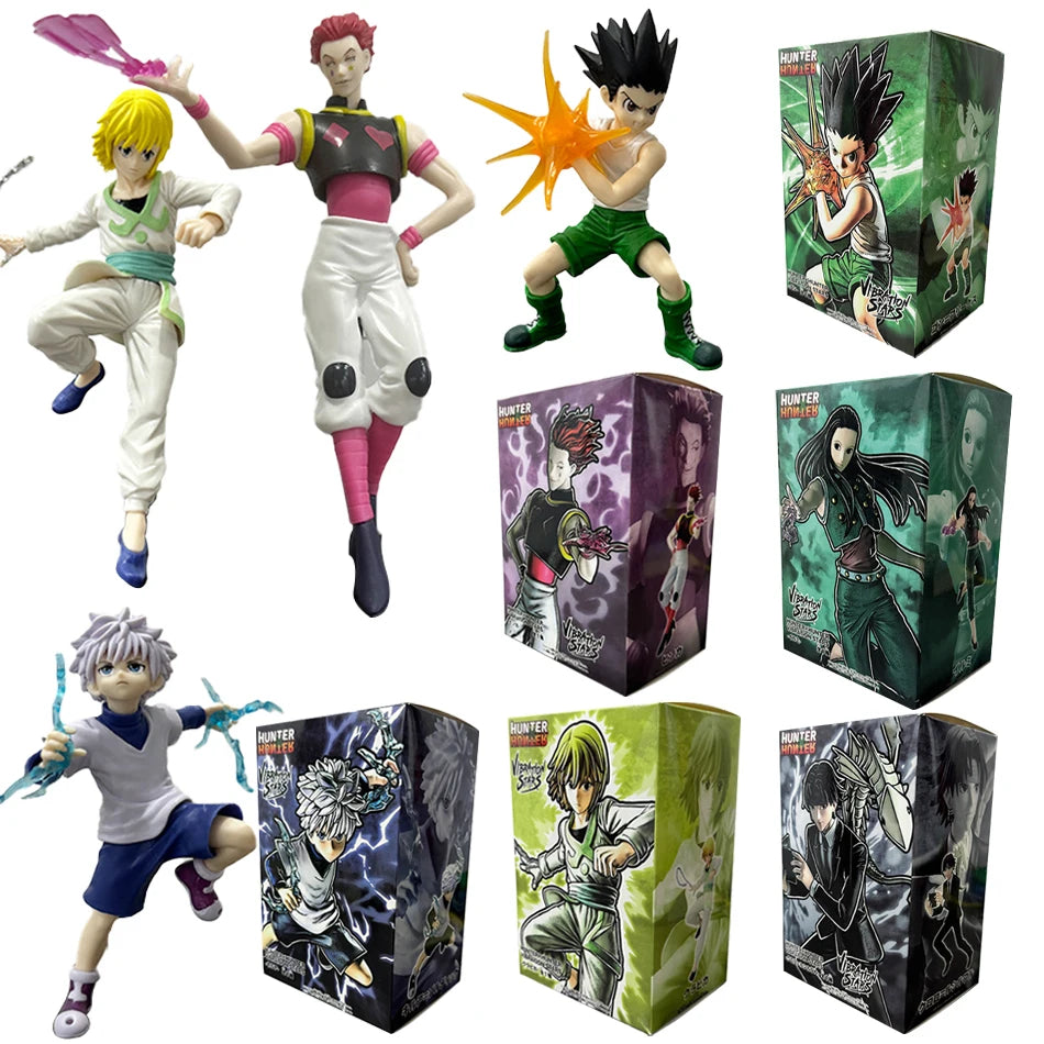 Hunter x Hunter 15-23cm Anime Figure Gon Freecss Alluka Zoldyck Action Figure Chrollo Lucilfer/Kurapika Figurine Model Toys Gift