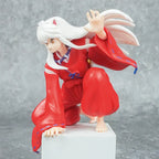 Anime Sesshoumaru Inuyasha Sitting Pressing Action Figures Model Kit Chassis Decor Trendy Toys Desktop Ornament Wholesale Gift