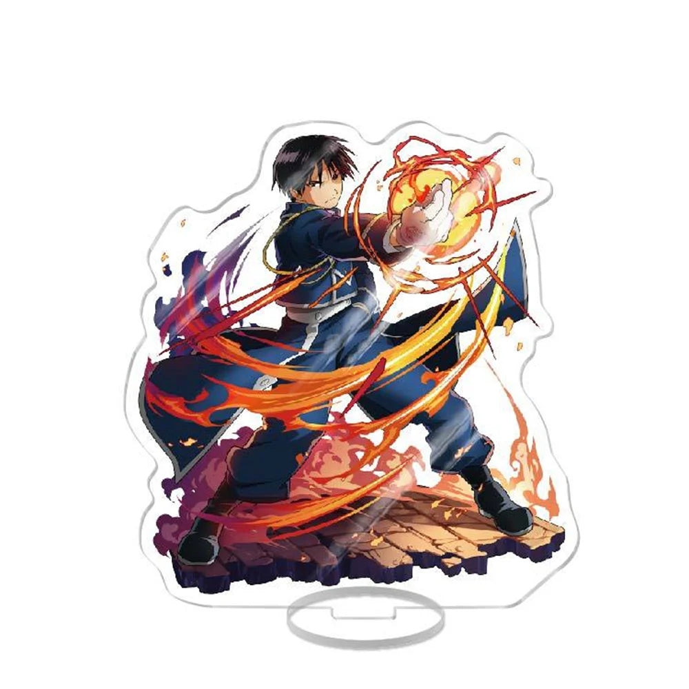 NEW Japan Anime Fullmetal Alchemist Acrylic Stand Model Figure Cosplay Plate Holder Topper Fans Christmas Desk Decor Plate Gift