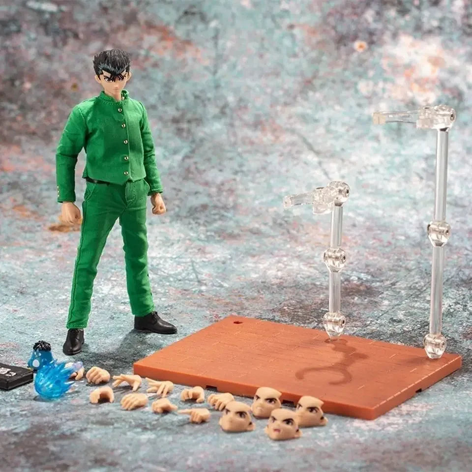 GT Action Figures Great Sage Model 942TOYS 1/12 YuYu Hakusho Kitsune Kurama and Urameshi Yusuke's Battle Suits Gift Toy